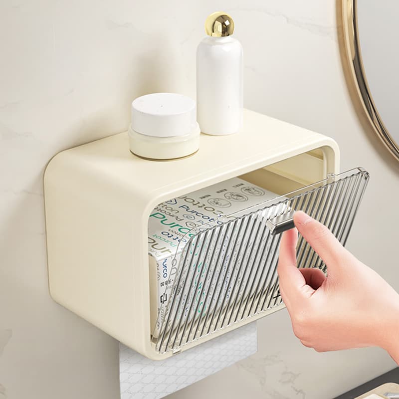 トイレットペーパーホルダー 多機能収納付きトイレットペーパーホルダーカバー