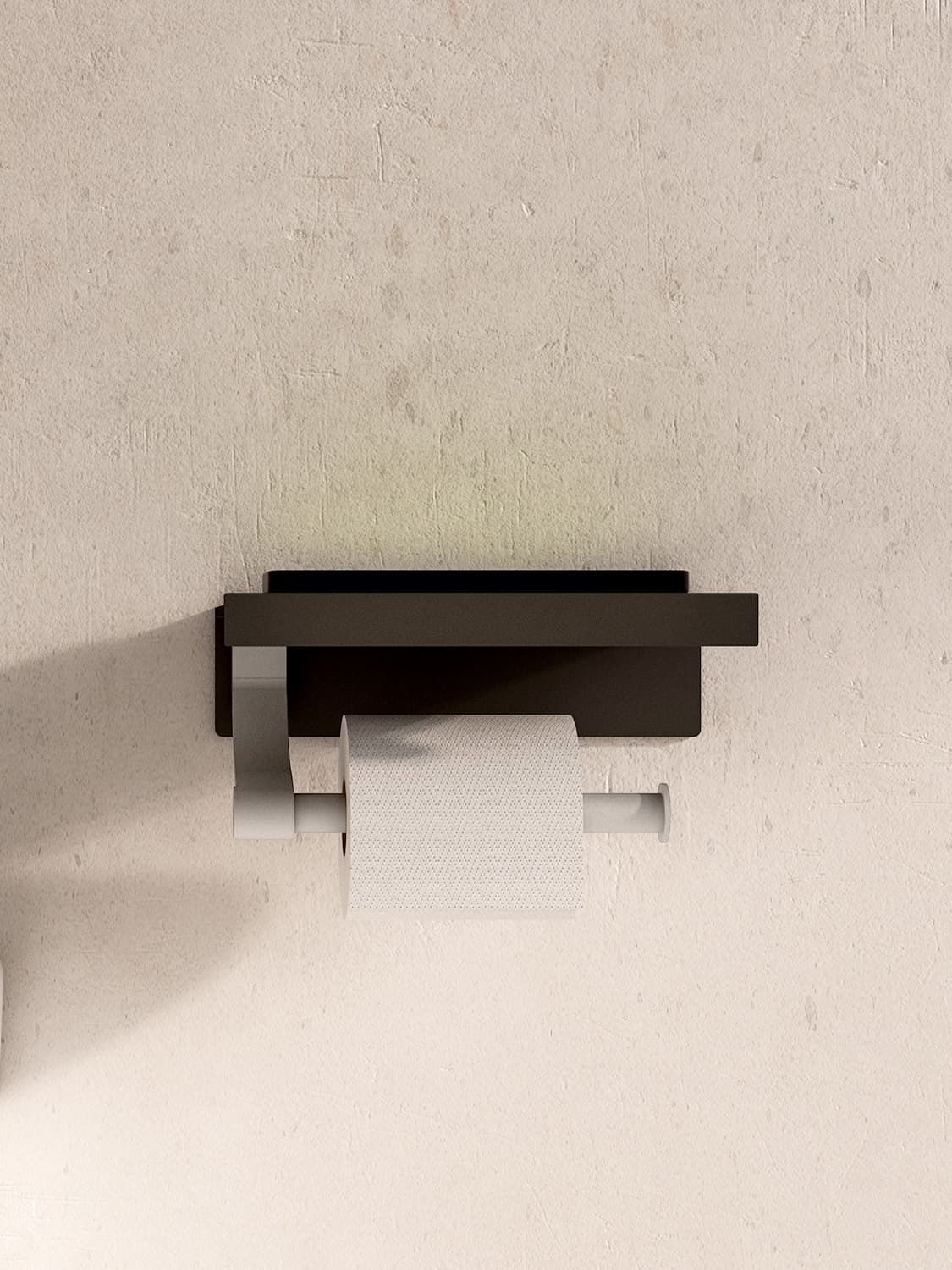 トイレットペーパーホルダー 多機能スマホ置き棚付きホルダー