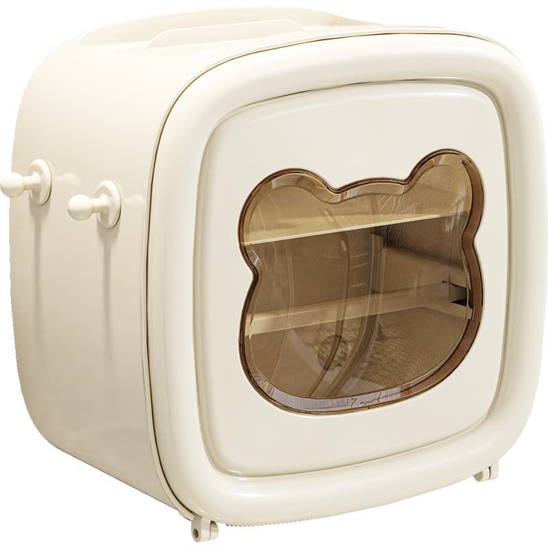 トイレットペーパーホルダー くま顔窓付き壁掛けトイレットペーパー収納棚