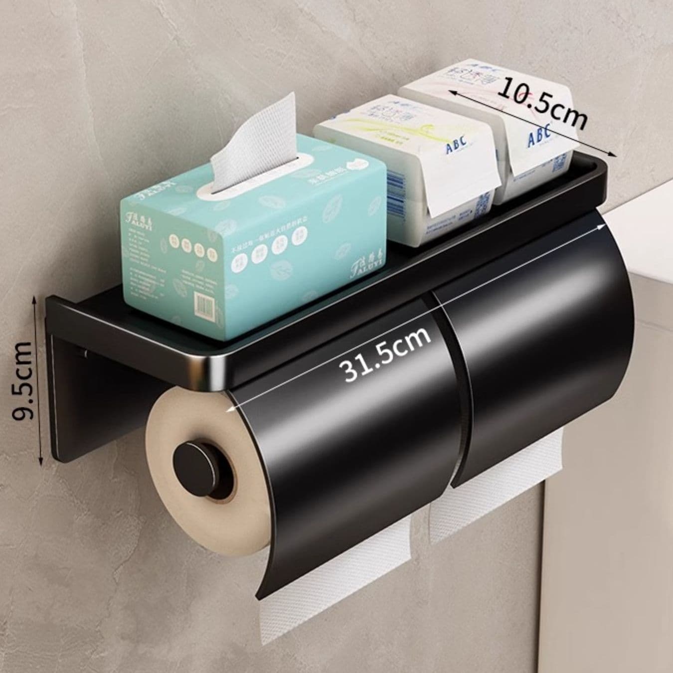 トイレットペーパーホルダー マルチラック付き二連ホルダー