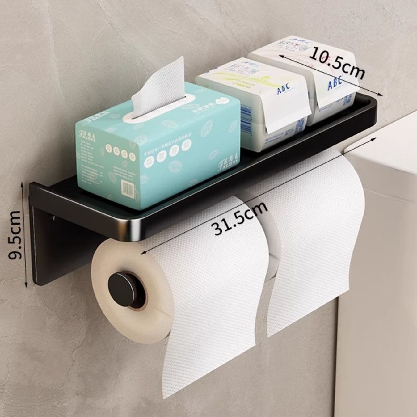 トイレットペーパーホルダー マルチラック付き二連ホルダー