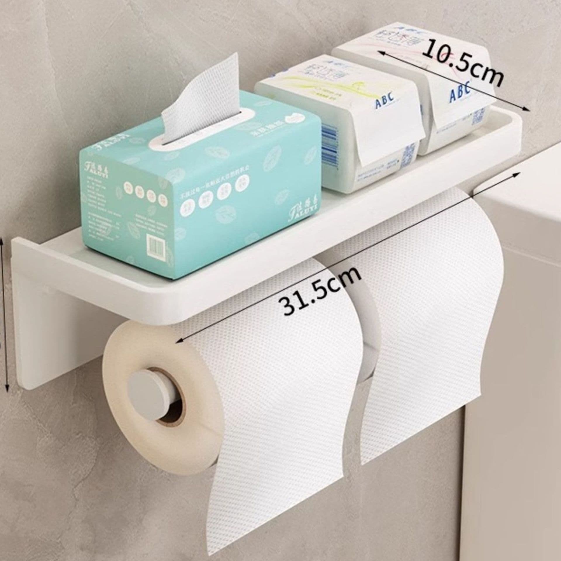 トイレットペーパーホルダー マルチラック付き二連ホルダー