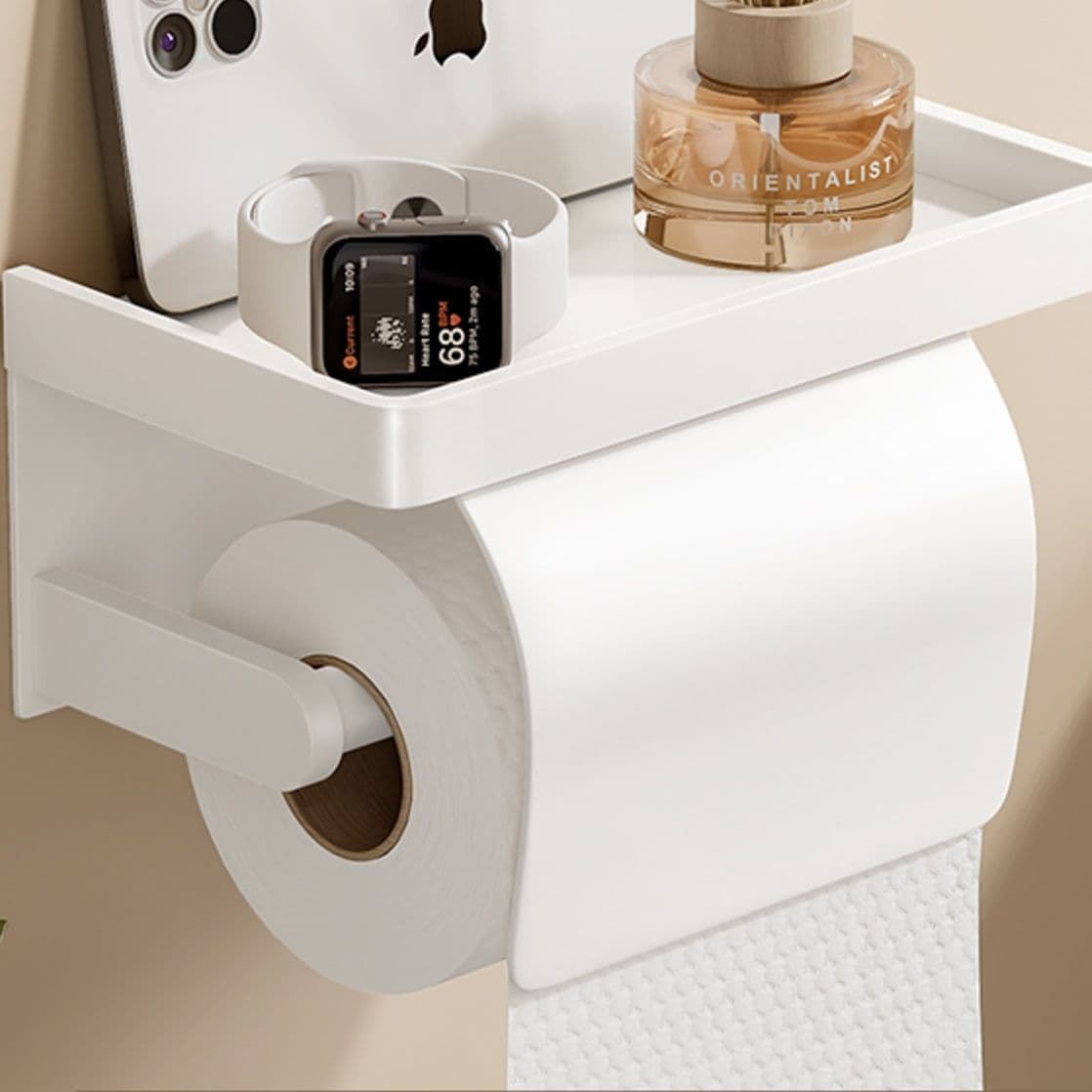 トイレットペーパーホルダー 多機能収納付きペーパーホルダー