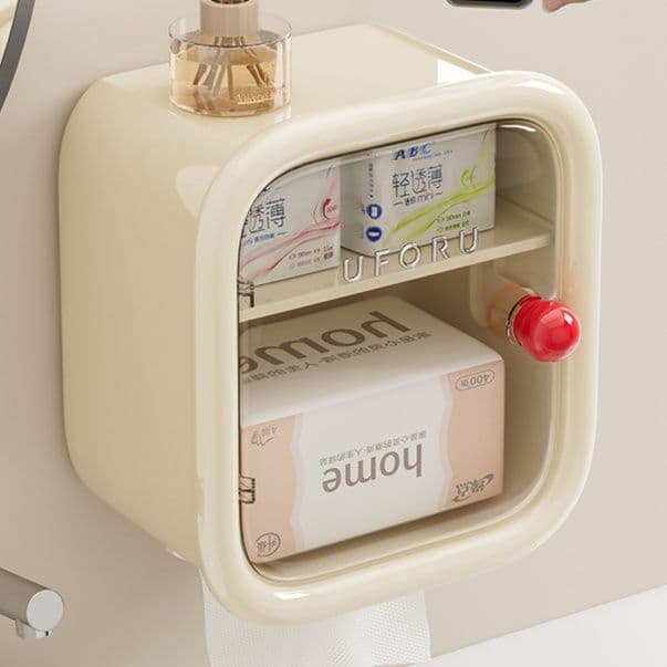 トイレットペーパーホルダー スクエア収納トイレットペーパーホルダー