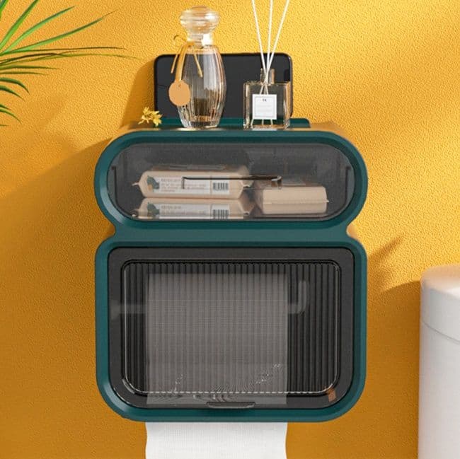 トイレットペーパーホルダー 多機能収納トイレットペーパーホルダー