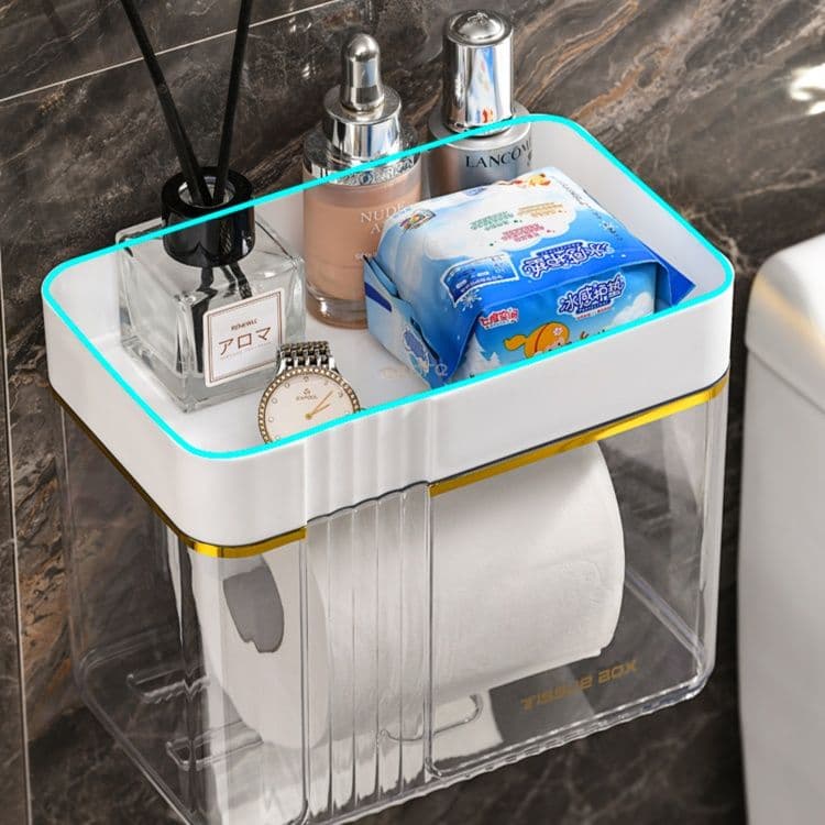 トイレットペーパーホルダー 多機能収納トイレットペーパーホルダー