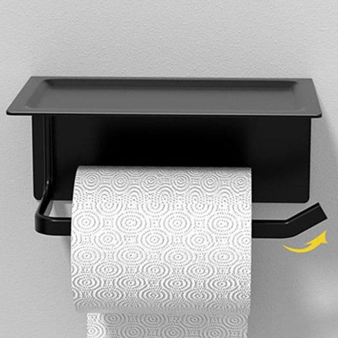 トイレットペーパーホルダー 多機能スマホ置き棚付きペーパーホルダー