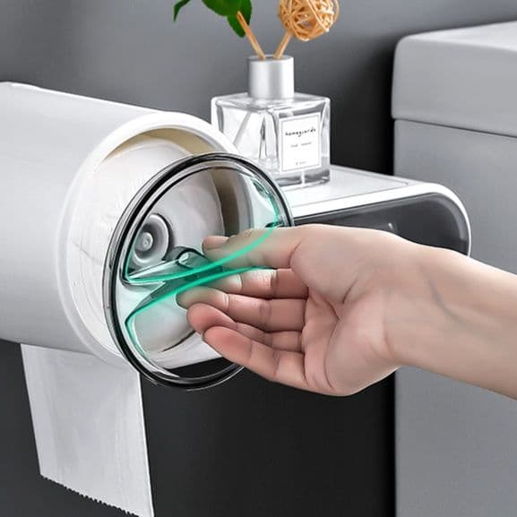 トイレットペーパーホルダー 多機能収納付きペーパーホルダー