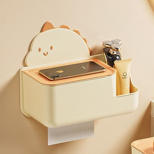 トイレットペーパーホルダー 恐竜デザイン多機能ペーパーホルダー