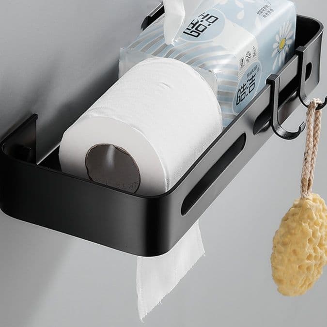 トイレットペーパーホルダー 多機能壁掛け収納トイレットペーパー棚