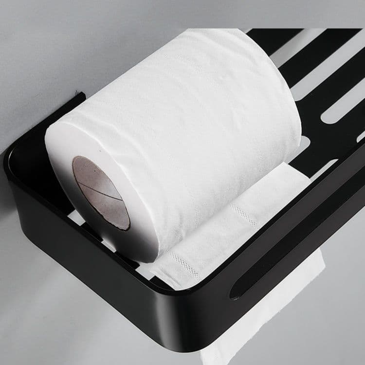 トイレットペーパーホルダー 多機能壁掛け収納トイレットペーパー棚