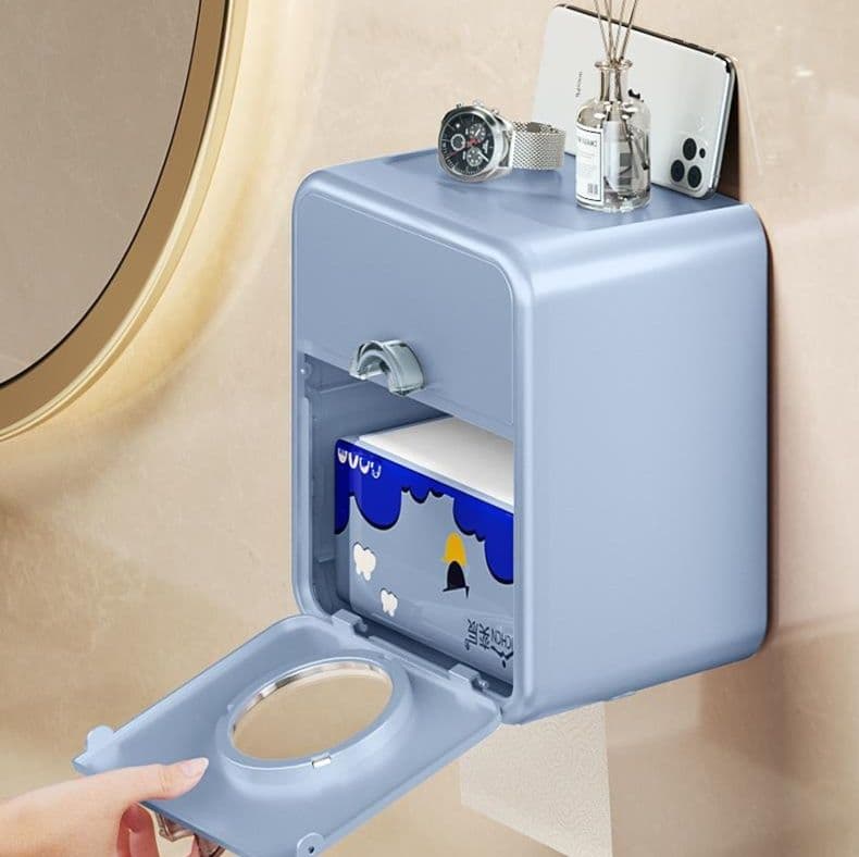 トイレットペーパーホルダー 収納付き多機能ペーパーホルダー