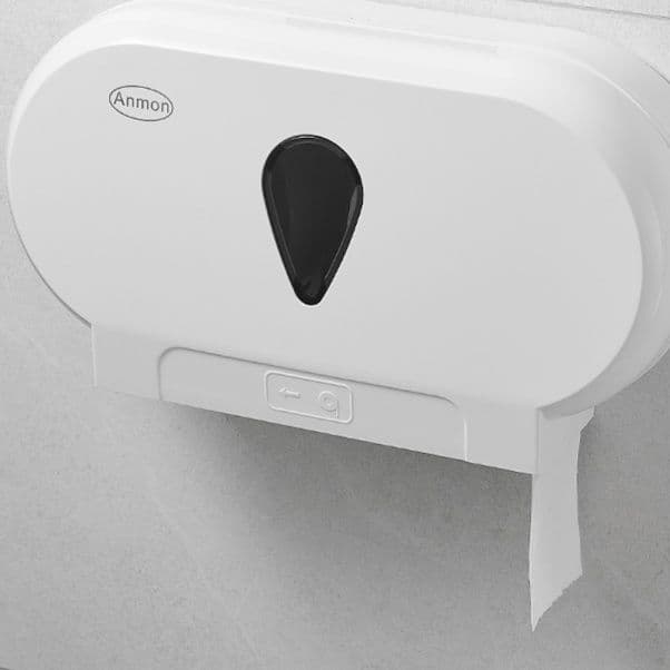 トイレットペーパーホルダー スタイリッシュ収納二連ホルダー