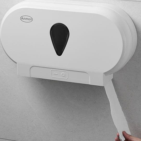 トイレットペーパーホルダー スタイリッシュ収納二連ホルダー