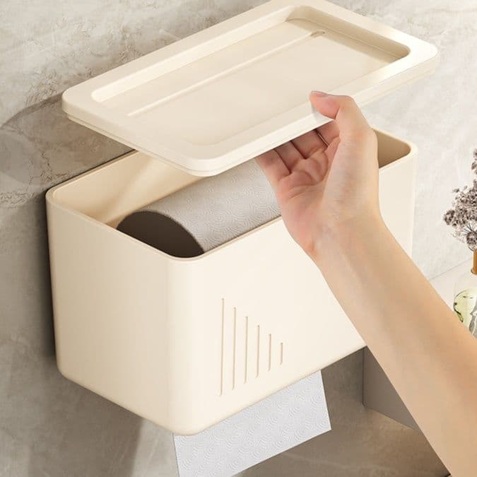 トイレットペーパーホルダー 多機能収納付きペーパーホルダー