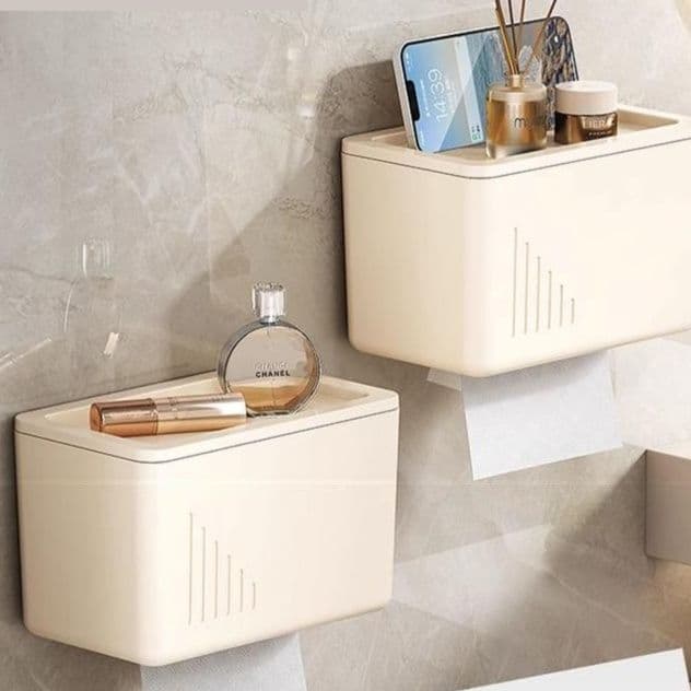 トイレットペーパーホルダー 多機能収納付きペーパーホルダー