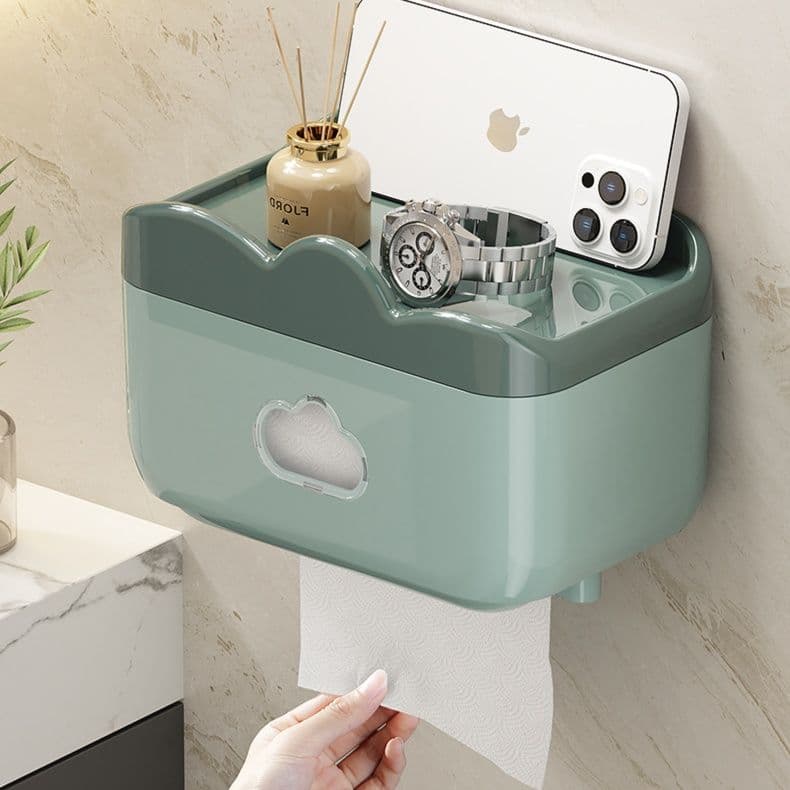 トイレットペーパーホルダー 多機能収納トイレットペーパーホルダー