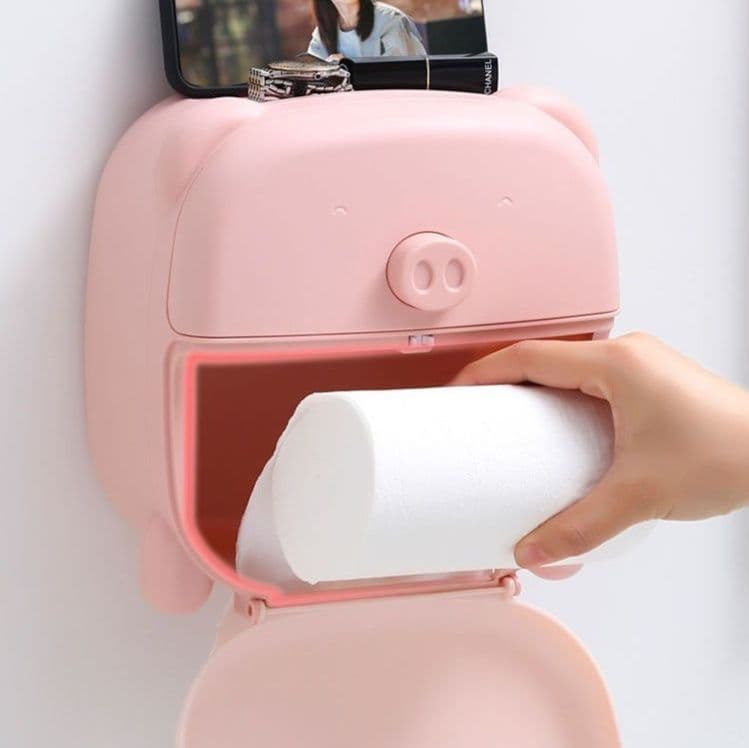 トイレットペーパーホルダー 多機能収納動物ホルダー
