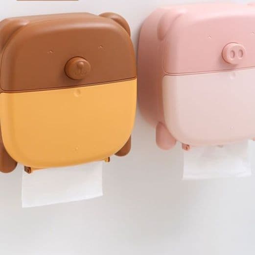トイレットペーパーホルダー 多機能収納動物ホルダー