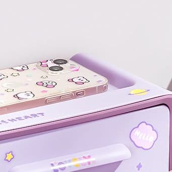 トイレットペーパーホルダー 夢見るうさぎの収納ホルダー棚