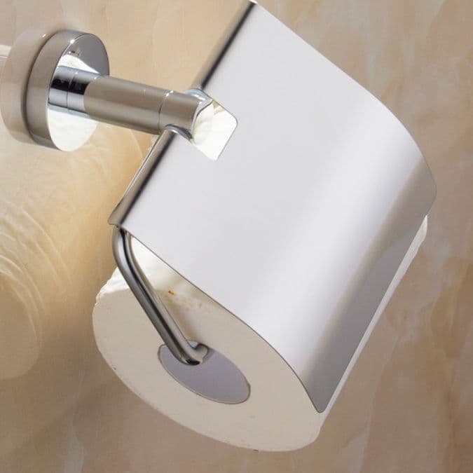 トイレットペーパーホルダー 上質メタリックペーパーカバー