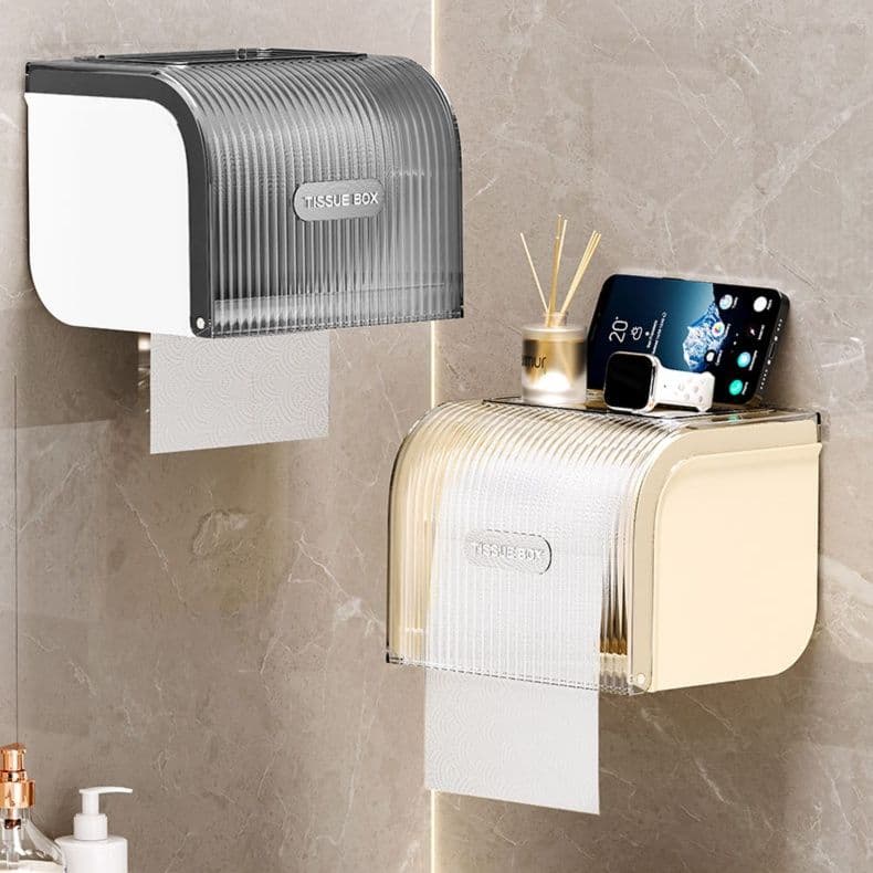 トイレットペーパーホルダー 多機能ウェーブデザイントイレホルダー