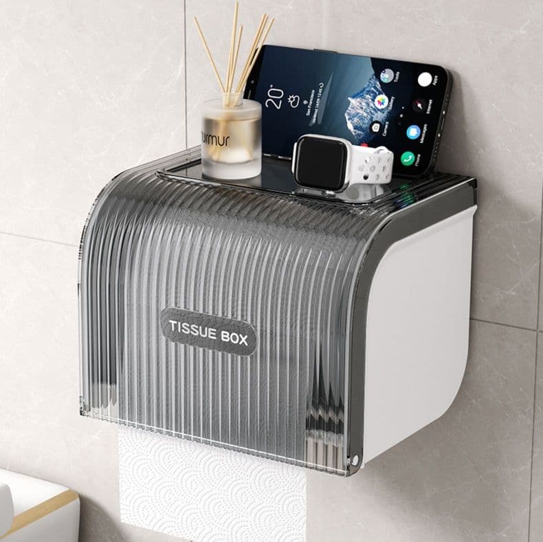 トイレットペーパーホルダー 多機能ウェーブデザイントイレホルダー