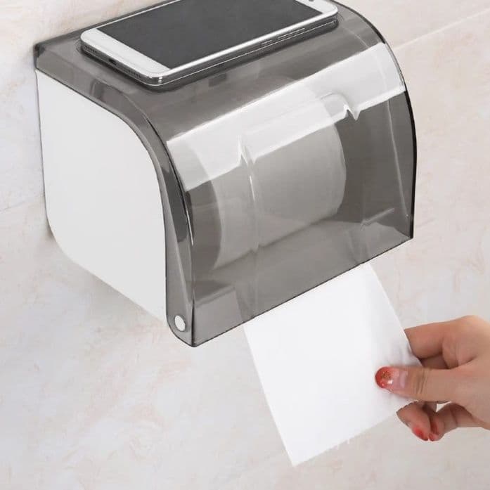 トイレットペーパーホルダー 多機能スマホ置き棚付きホルダー