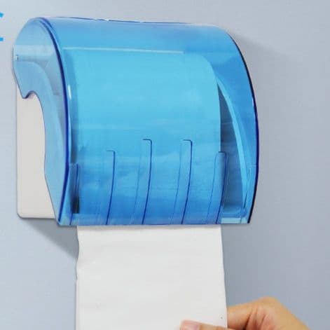 トイレットペーパーホルダー 透明防塵カバー