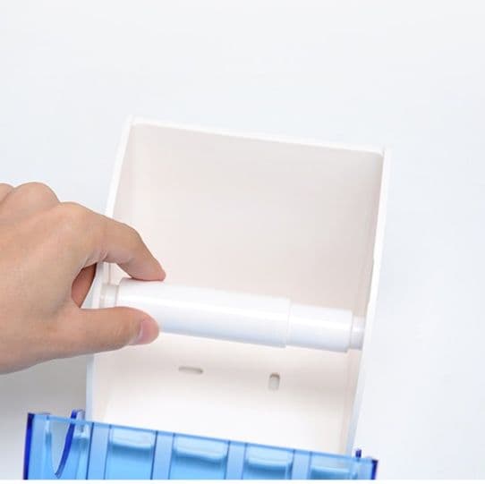 トイレットペーパーホルダー 透明防塵カバー