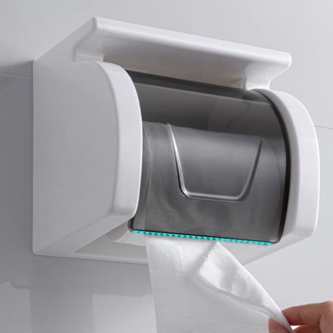 トイレットペーパーホルダー 多機能収納付き防水ペーパーホルダー