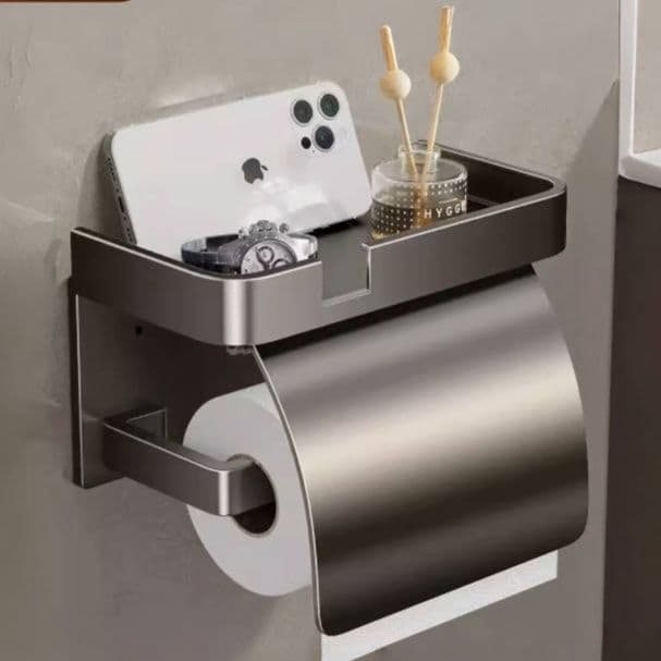 トイレットペーパーホルダー 多機能棚付きトイレットペーパーホルダー
