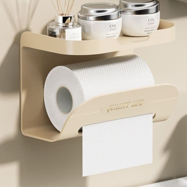 トイレットペーパーホルダー 多機能収納付きトイレットペーパーホルダー