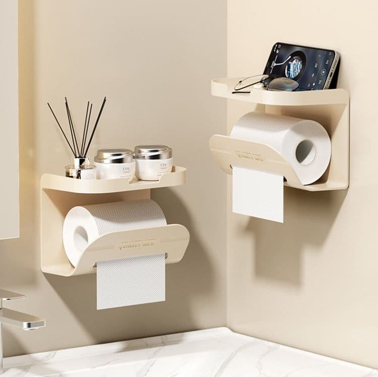 トイレットペーパーホルダー 多機能収納付きトイレットペーパーホルダー