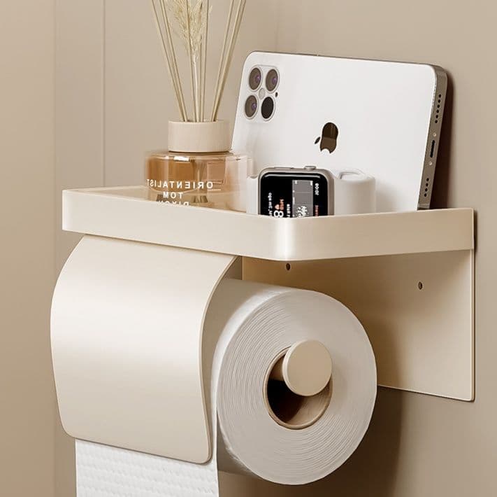トイレットペーパーホルダー 多機能収納付きペーパーホルダー