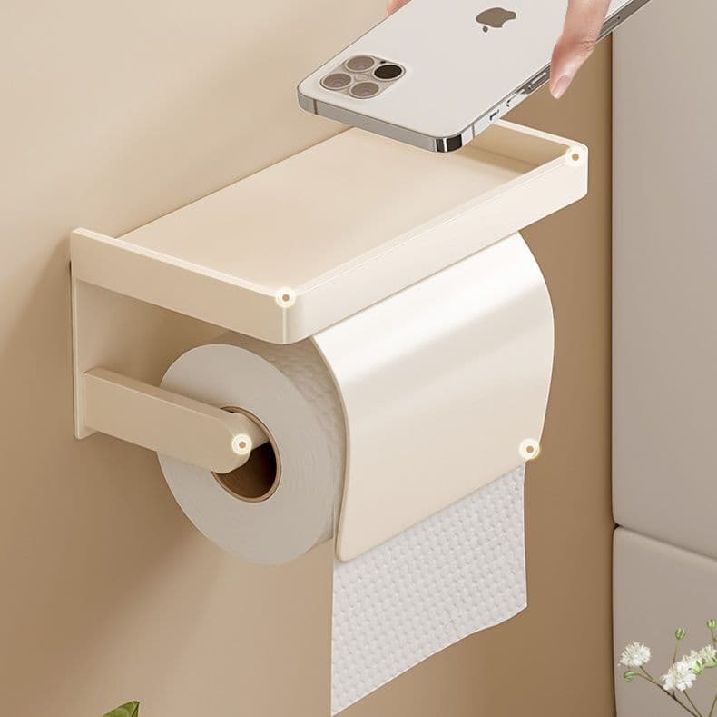 トイレットペーパーホルダー 多機能収納付きペーパーホルダー