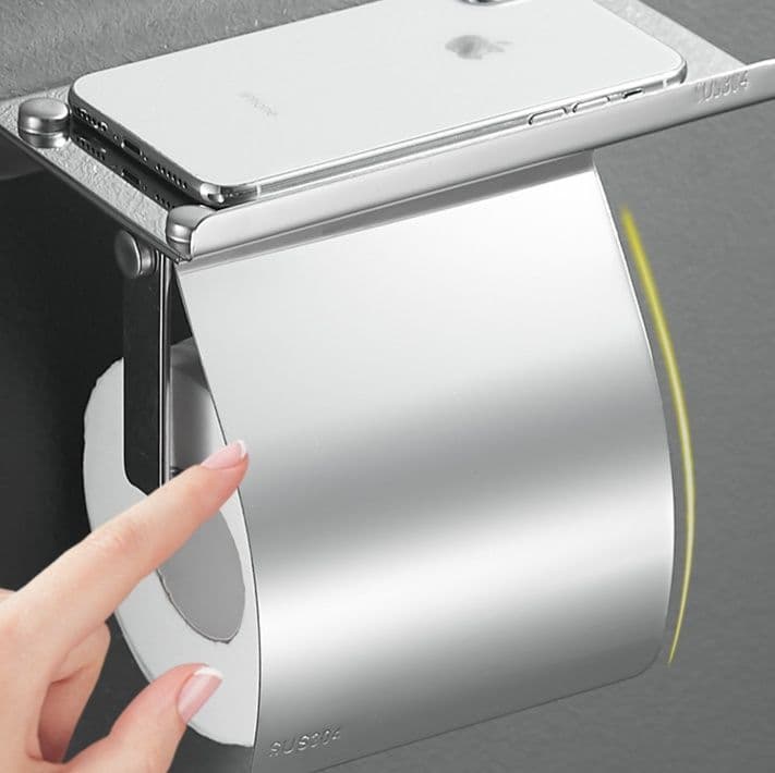 トイレットペーパーホルダー 多機能スマート収納ペーパーホルダー