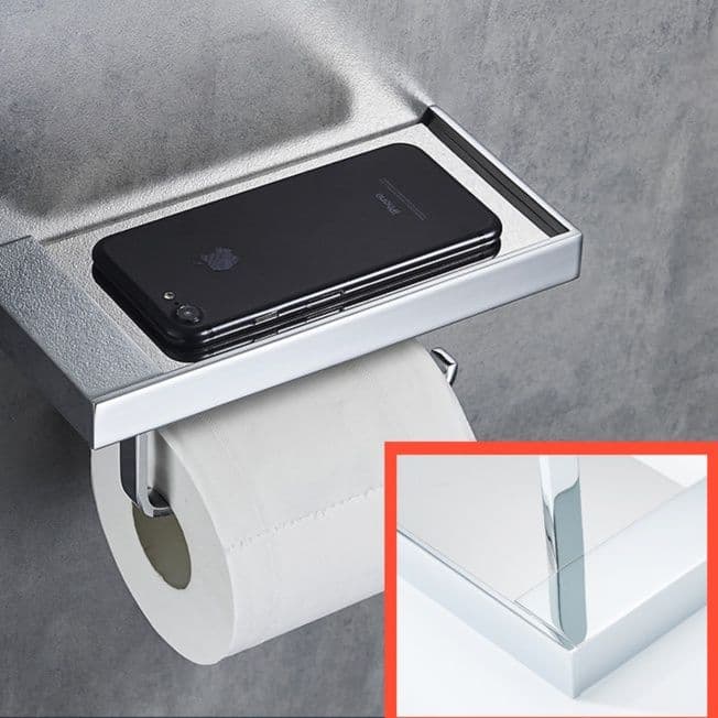 トイレットペーパーホルダー 多機能スマート棚付きペーパーホルダー