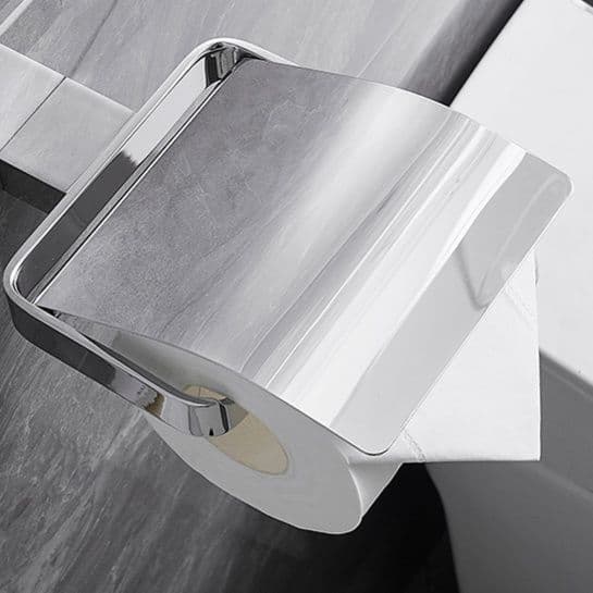 トイレットペーパーホルダー 高級感メタリックペーパーカバー