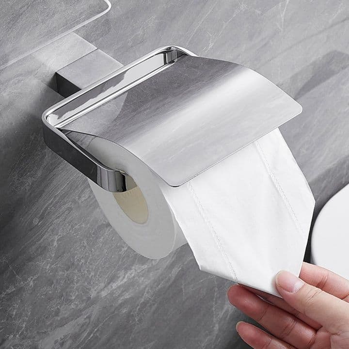 トイレットペーパーホルダー 高級感メタリックペーパーカバー