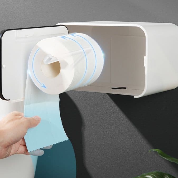 トイレットペーパーホルダー 多機能収納トイレットペーパーホルダー