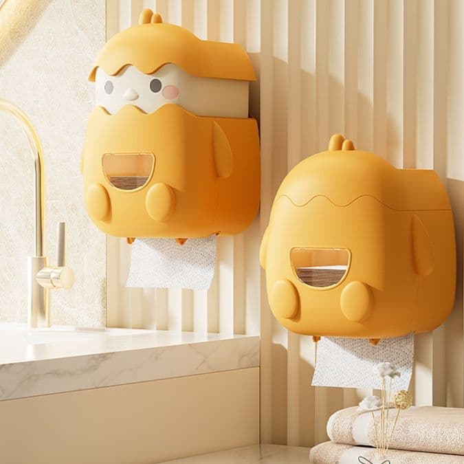 トイレットペーパーホルダー ひよこ型トイレットペーパー収納棚