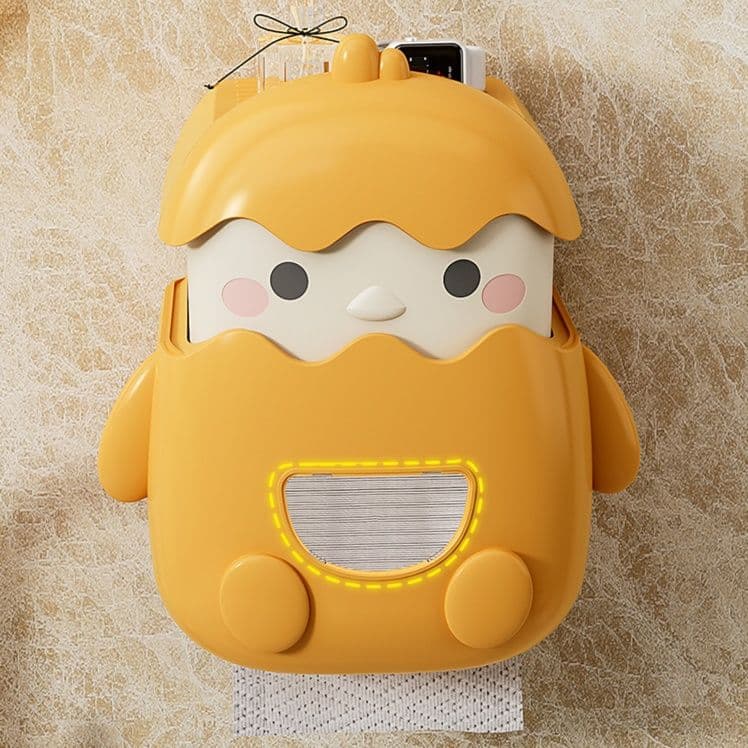 トイレットペーパーホルダー ひよこ型トイレットペーパー収納棚