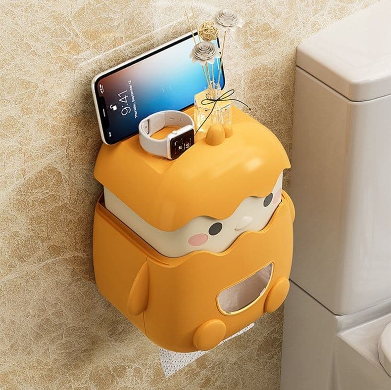 トイレットペーパーホルダー ひよこ型トイレットペーパー収納棚
