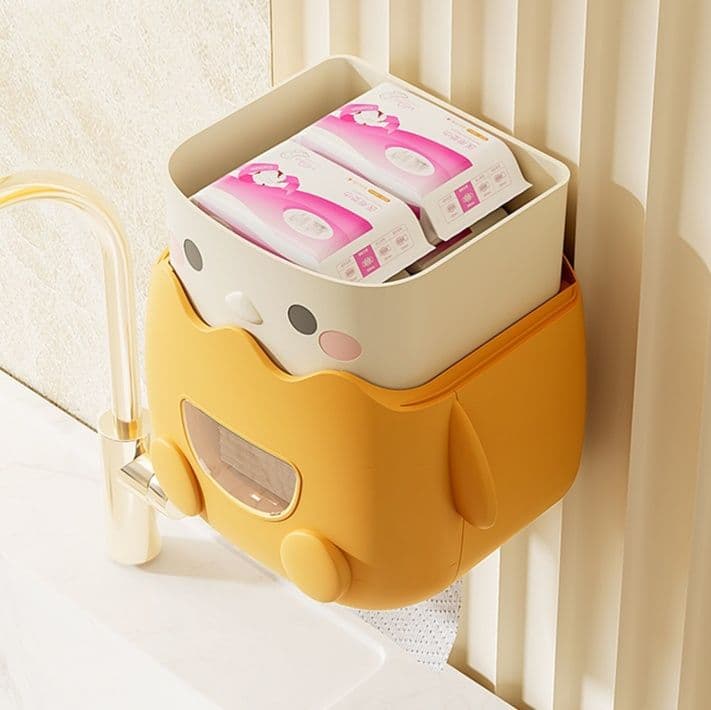 トイレットペーパーホルダー ひよこ型トイレットペーパー収納棚