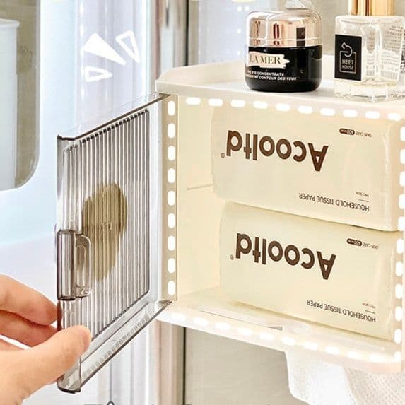 トイレットペーパーホルダー 多機能収納トイレットペーパーホルダー