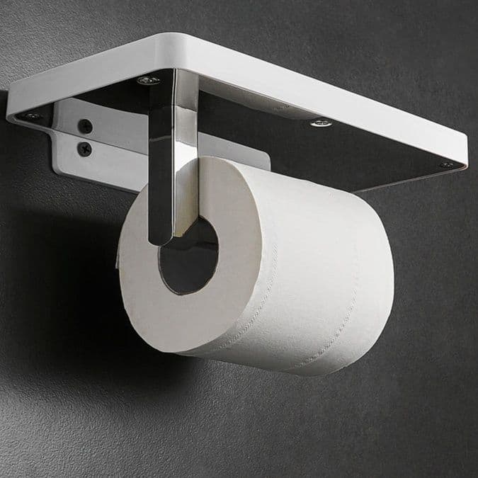 トイレットペーパーホルダー 多機能棚付きペーパーホルダー