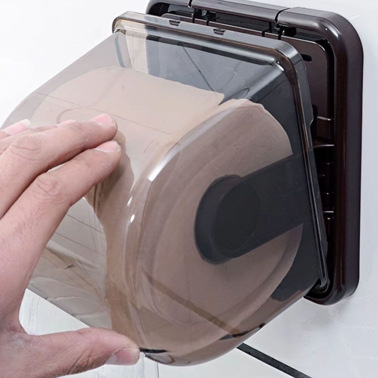 トイレットペーパーホルダー 防水機能付き密閉ペーパーボックス