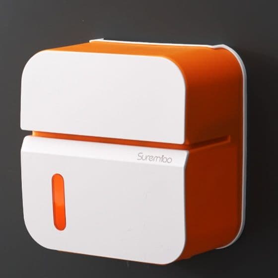 トイレットペーパーホルダー 多機能収納ボックス付きペーパーホルダー