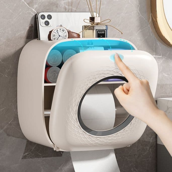 トイレットペーパーホルダー 収納上手な多機能ペーパーホルダー